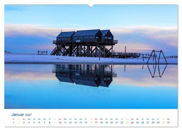 Produktbild: Sankt Peter-Ording - Str&auml;nde, D&uuml;nen, Weite (Wandkalender 2027 DIN A2 quer), CALVENDO Monatskalender