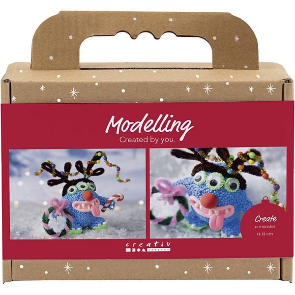 Produktbild: Creativ Company Mini Kreativ Set Modellieren, Rentiermonster, sortierte Farben