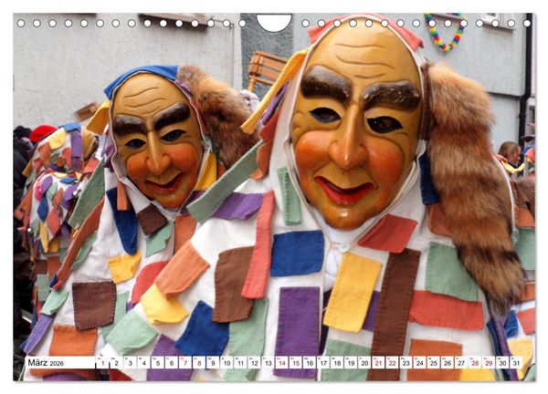 Produktbild: Fasnet in Oberschwaben und auf der Alb (Wandkalender 2026 DIN A4 quer), CALVENDO Monatskalender
