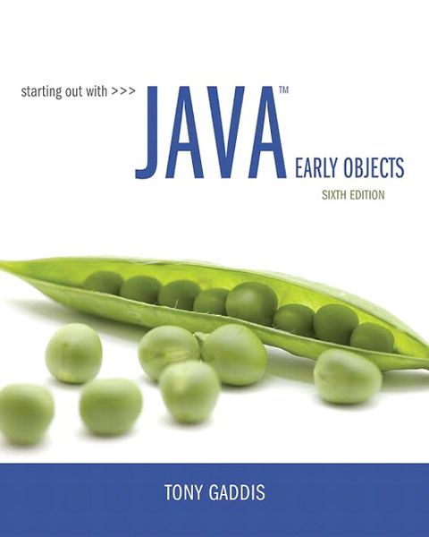 Produktbild: Starting Out with Java: Early Objects