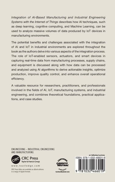Produktbild: Integration of AI-Based Manufacturing and Industrial Engineering Systems with the Internet of Things