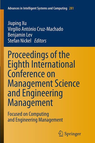 Produktbild: Proceedings of the Eighth International Conference on Management Science and Engineering Management