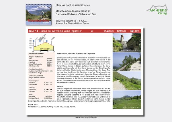 Produktbild: Mountainbike Touren Gardasee S&uuml;dwest - Valvestino See