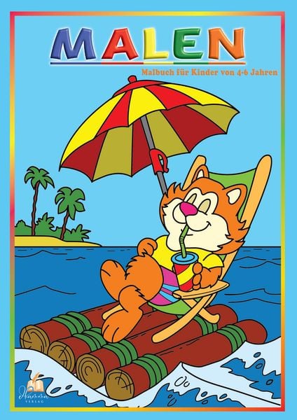 Produktbild: Malen &ndash; Malbuch f&uuml;r Kinder von 4&ndash;6 Jahren mit 50 lustigen Ausmalbildern