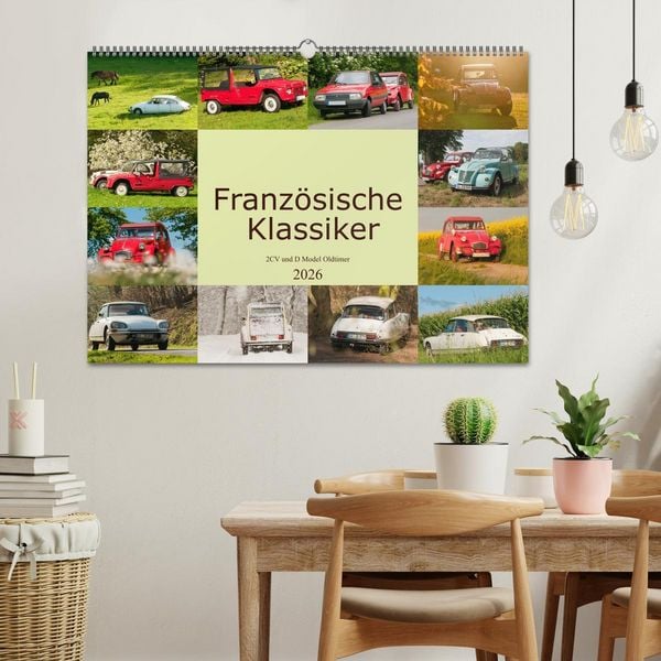 Produktbild: Franz&ouml;sische Klassiker - 2CV und D Modell Oldtimer (Wandkalender 2026 DIN A2 quer), CALVENDO Monatskalender