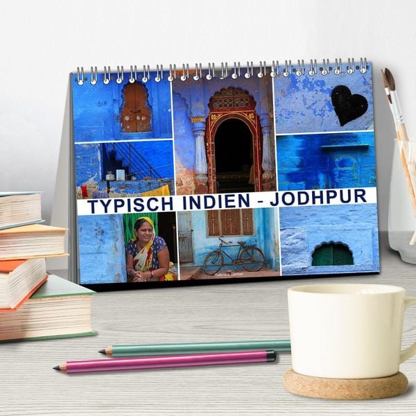 Produktbild: Typisch Indien - Jodhpur (Tischkalender 2026 DIN A5 quer), CALVENDO Monatskalender