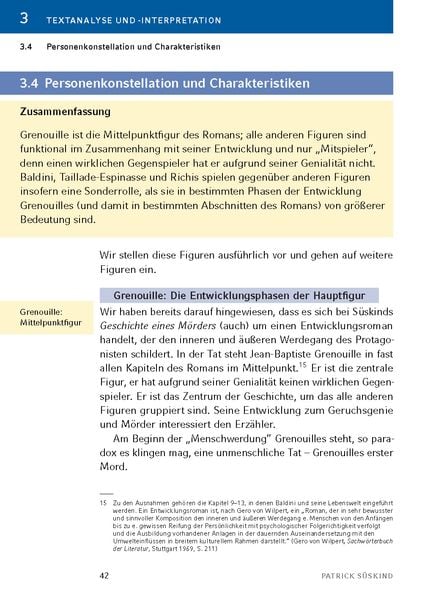 Produktbild: Das Parfum - Textanalyse und Interpretation