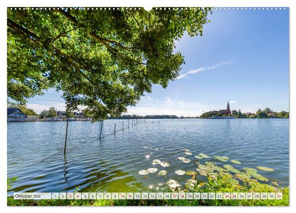 Produktbild: Tour um die gro&szlig;en Seen der Mecklenburgischen Seenplatte (hochwertiger Premium Wandkalender 2026 DIN A2 quer), Kunstdruck in Hochglanz