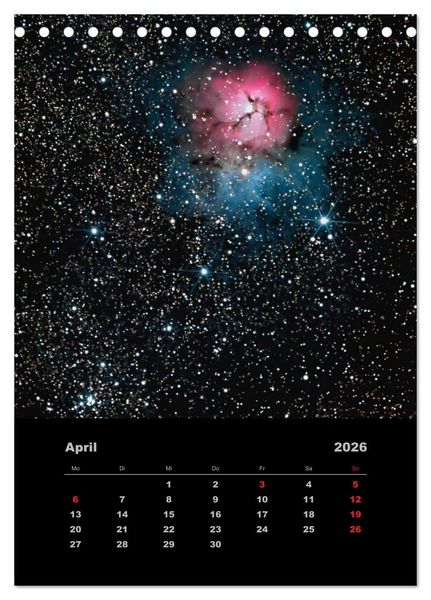 Produktbild: Wunderbares Universum (Tischkalender 2026 DIN A5 hoch), CALVENDO Monatskalender