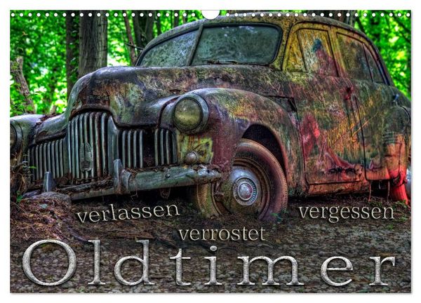 Produktbild: Oldtimer - verlassen verrostet vergessen (Wandkalender 2026 DIN A3 quer), CALVENDO Monatskalender