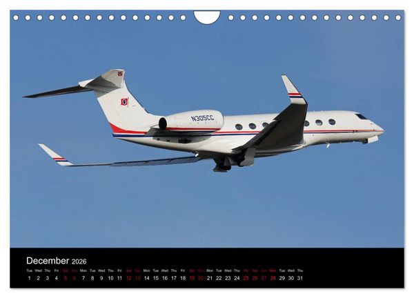 Produktbild: Bizjets (Wall Calendar 2026 DIN A4 landscape), CALVENDO 12 Month Wall Calendar