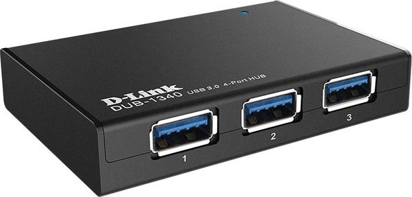 D-Link DUB-1340/E 4 Port USB 3.2 Gen 1-Hub (USB 3.0) Schwarz