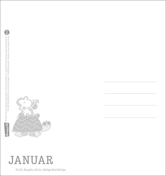 Produktbild: sheepworld Postkartenkalender 2027