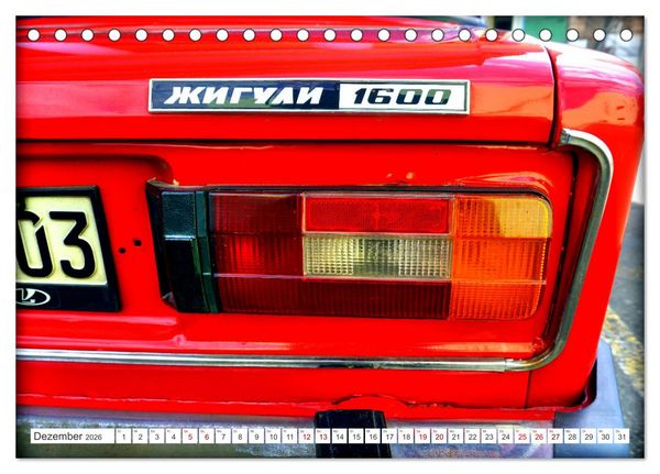 Produktbild: Shiguli - Der Auto-Star der UdSSR (Tischkalender 2026 DIN A5 quer), CALVENDO Monatskalender