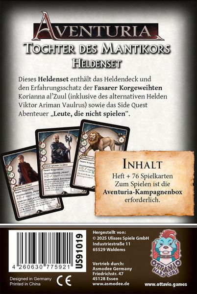 Produktbild: Ottavio - Aventuria: Tochter des Mantikors