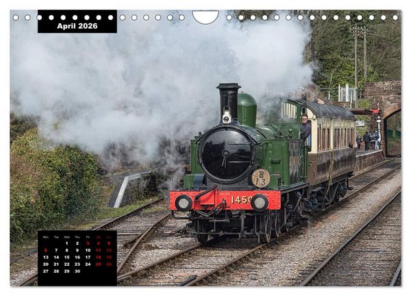 Produktbild: Assorted photographs of STEAM LOCOMOTIVES (Wall Calendar 2026 DIN A4 landscape), CALVENDO 12 Month Wall Calendar