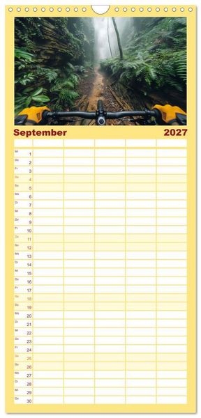 Produktbild: Familienplaner 2027 - Action pur - atemberaubende Hobbys mit 5 Spalten (Wandkalender, 21 x 45 cm) CALVENDO