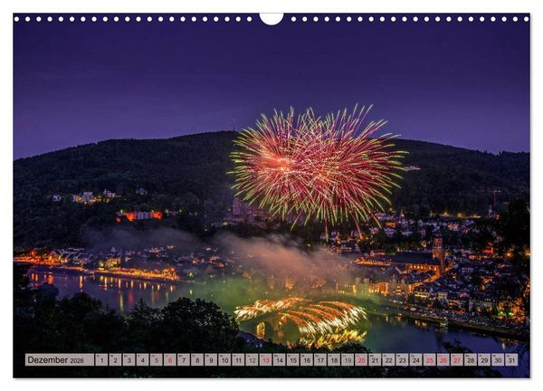 Produktbild: Heimweh nach Heidelberg - Die romantische Stadt am Neckar (Wandkalender 2026 DIN A3 quer), CALVENDO Monatskalender