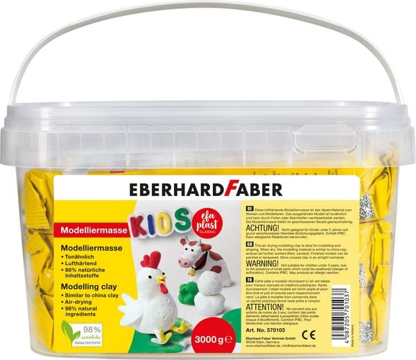 Produktbild: Lufttrocknende Modelliermasse, Geruchsneutral, Ideal f&uuml;r die Verwendung in Kin