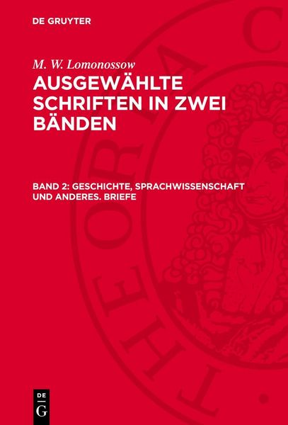 Produktbild: Geschichte, Sprachwissenschaft und anderes. Briefe