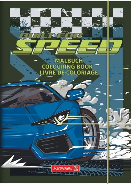 Produktbild: Brunnen Ausmalbuch Fast Wheels