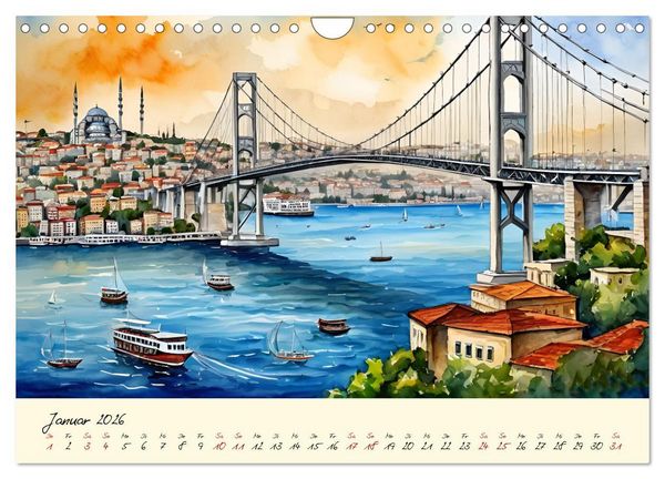 Produktbild: T&uuml;rkei - Land auf zwei Kontinenten (Wandkalender 2026 DIN A4 quer), CALVENDO Monatskalender