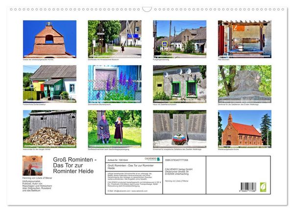 Produktbild: Gro&szlig; Rominten - Das Tor zur Rominter Heide (Wandkalender 2026 DIN A2 quer), CALVENDO Monatskalender