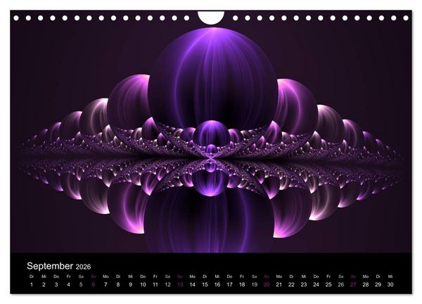 Produktbild: Die Farbe Lila (Wandkalender 2026 DIN A4 quer), CALVENDO Monatskalender
