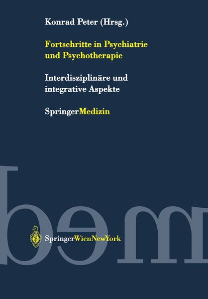 Produktbild: Fortschritte in Psychiatrie und Psychotherapie