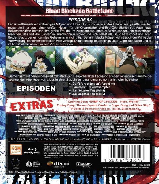 Produktbild: Blood Blockade Battlefront Volume 2 (Episode 6-9)
