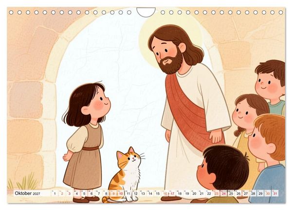 Produktbild: Luna, Minka und die Bibel (Wandkalender 2027 DIN A4 quer), CALVENDO Monatskalender