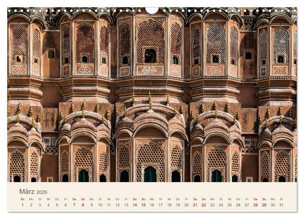 Produktbild: Rajasthan - Architektur im Land der K&ouml;nige (Wandkalender 2026 DIN A3 quer), CALVENDO Monatskalender