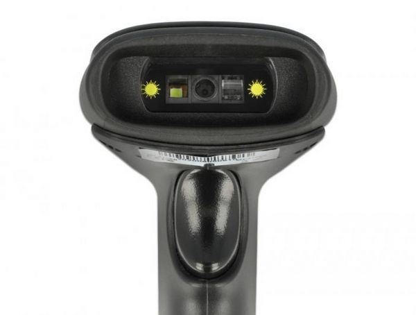 Produktbild: Delock 90562 2D Barcode-Scanner Bluetooth&reg;, Kabelgebunden 2D, 1D LED Schwarz Hand-Scanner