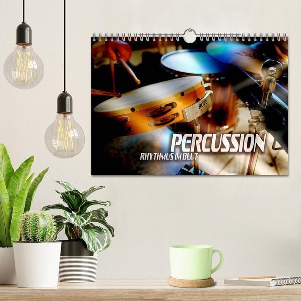 Produktbild: Percussion - Rhythmus im Blut (Wandkalender 2026 DIN A4 quer), CALVENDO Monatskalender