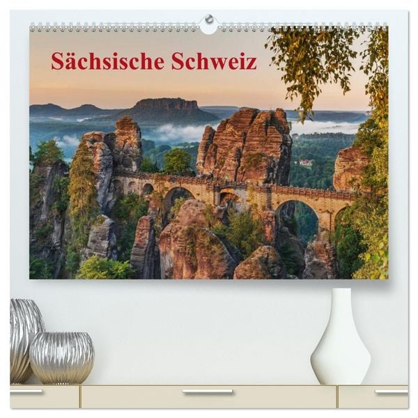 Produktbild: S&auml;chsische Schweiz (hochwertiger Premium Wandkalender 2026 DIN A2 quer), Kunstdruck in Hochglanz