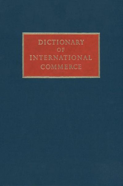 Produktbild: Dictionary of International Commerce