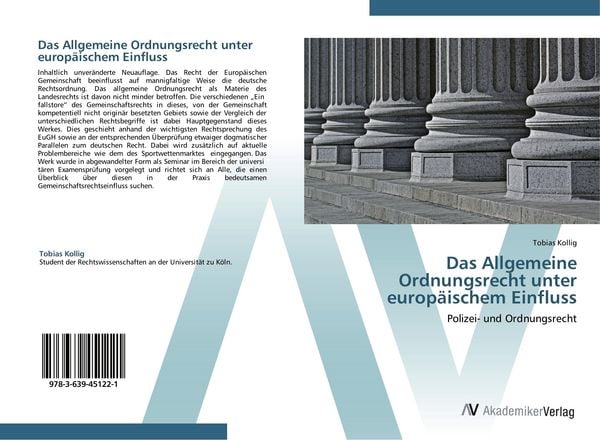 Produktbild: Das Allgemeine Ordnungsrecht unter europ&auml;ischem Einfluss