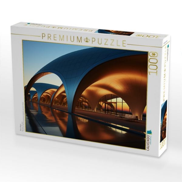 Produktbild: CALVENDO Puzzle Blaue B&ouml;gen | 1000 Teile Lege-Gr&ouml;&szlig;e 64x48cm Foto-Puzzle f&uuml;r gl&uuml;ckliche Stunden
