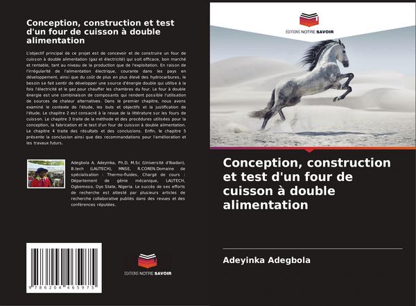 Produktbild: Conception, construction et test d'un four de cuisson &agrave; double alimentation
