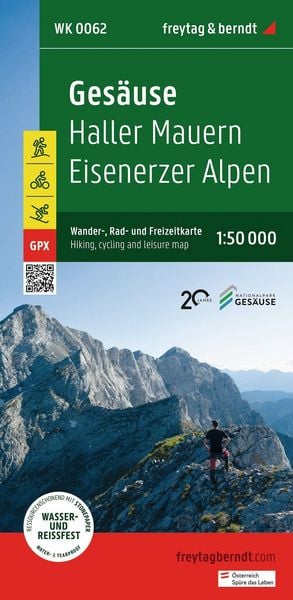 Produktbild: freytag & berndt Wanderkarte WK 0062 Ges&auml;use, Haller Mauern - Eisenerzer Alpen 1:50.000