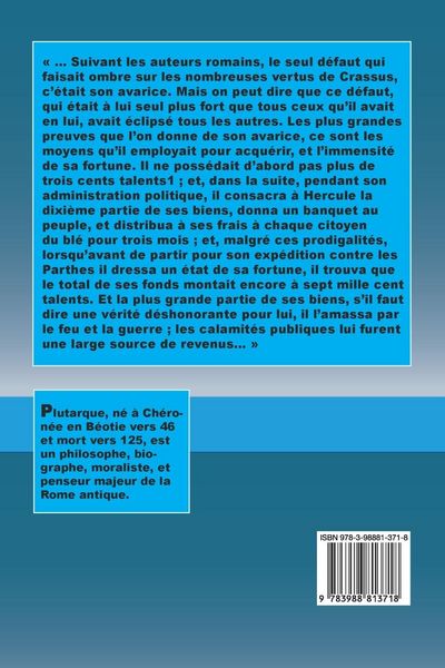 Produktbild: Vie de Marcus Crassus