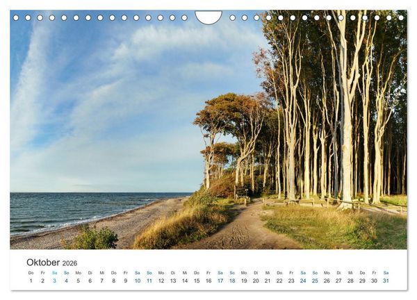 Produktbild: Deutsche K&uuml;ste - Nordsee und Ostsee (Wandkalender 2026 DIN A4 quer), CALVENDO Monatskalender