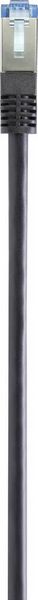 Produktbild: Renkforce RF-4673690 RJ45 Patchkabel CAT 6a S/FTP 5.00m Schwarz UV-Best&auml;ndig 1St.