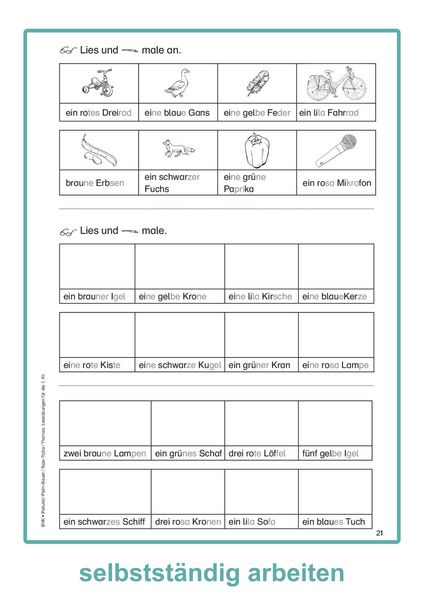 Produktbild: Lese&uuml;bungen f&uuml;r die 1. Klasse