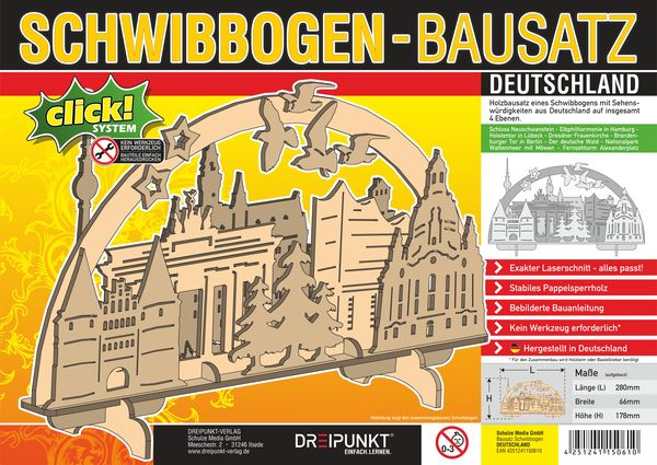 Produktbild: Bausatz Schwibbogen 'Deutschland'