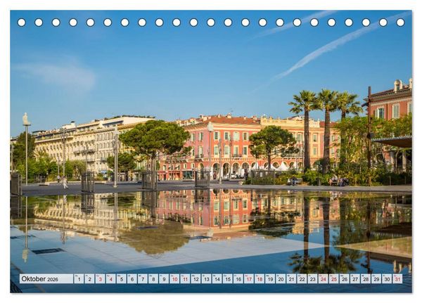Produktbild: NIZZA Idyllische Impressionen (Tischkalender 2026 DIN A5 quer), CALVENDO Monatskalender