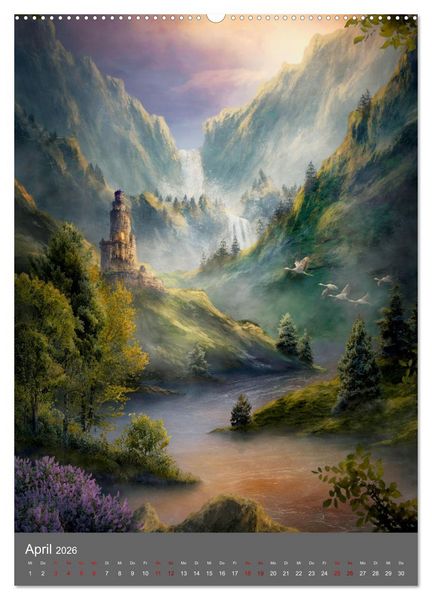 Produktbild: Das Grenzland (Wandkalender 2026 DIN A2 hoch), CALVENDO Monatskalender