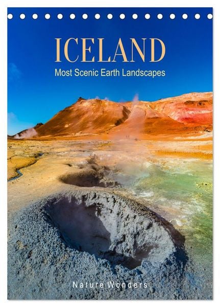 Produktbild: ICELAND, Most Scenic Earth Landscapes, Nature Wonders (Desk Calendar 2026 DIN A5 portrait), CALVENDO 12 Month DeskCalendar