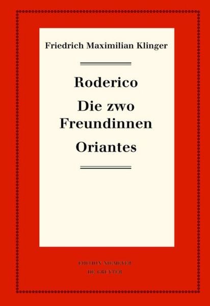 Produktbild: Roderico. Die zwo Freundinnen. Oriantes