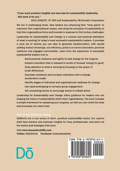 Produktbild: Leadership for Sustainability and Change